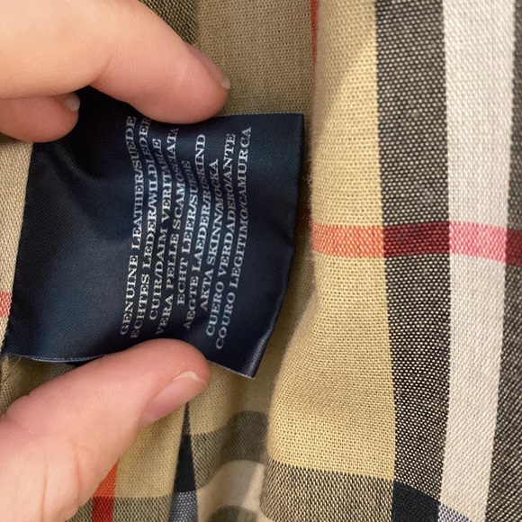 Very Rare Leather BURBERRY Field Jacket (approx Size L) - Picture 4 of 6